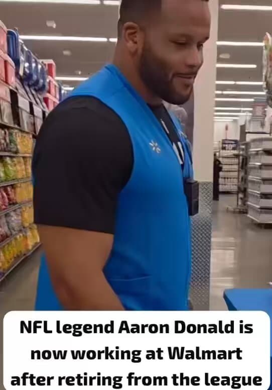 NFL Legend Aaron Donald Spotted Working Night Shift At Walmart