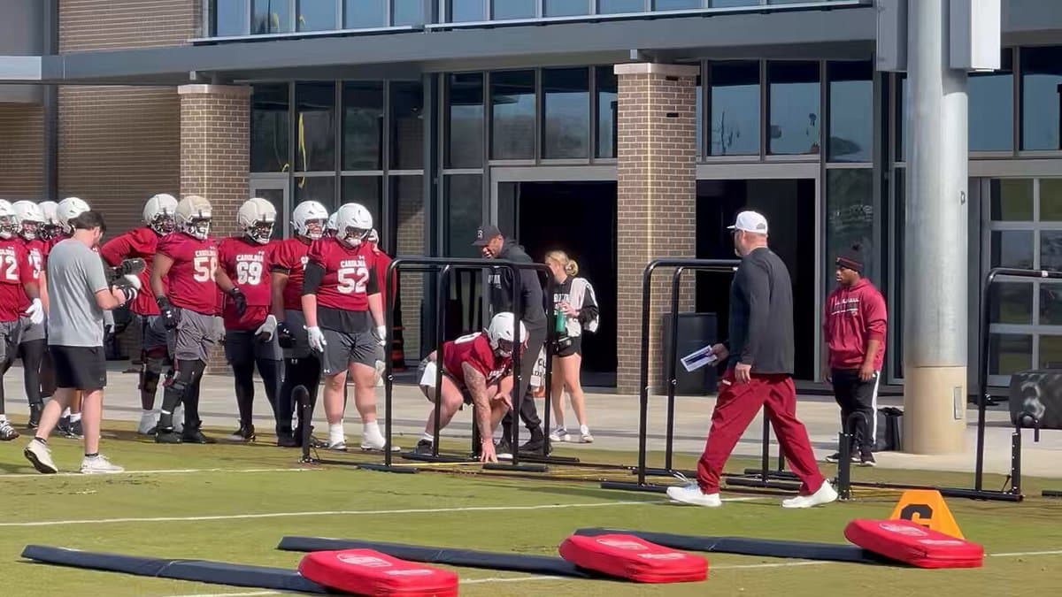 South Carolina Offensive Line Coach Randy Clements Takes Internet By Storm