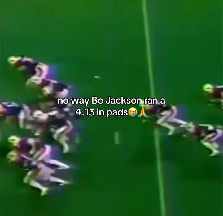Bo Jackson Dominated NFL Fields With Blazing 4.1 Speed Performance