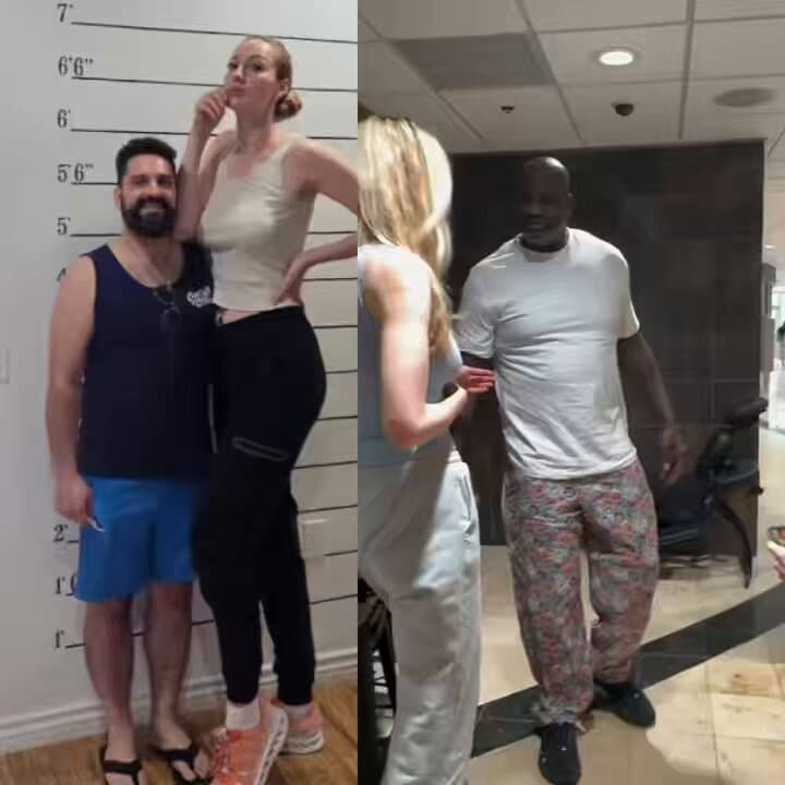 Basketball Legend Finally Meets Someone Who Makes Him Look Small