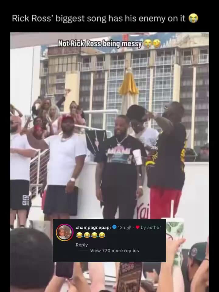 Drake Stunned By Rick Ross's Surprise Performance At Concert