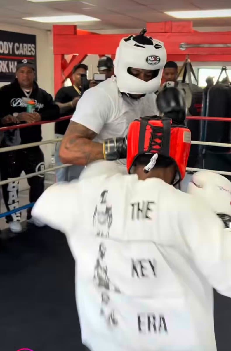 Olympic Medalist Boxer Spars With Notorious Rapper Blueface
