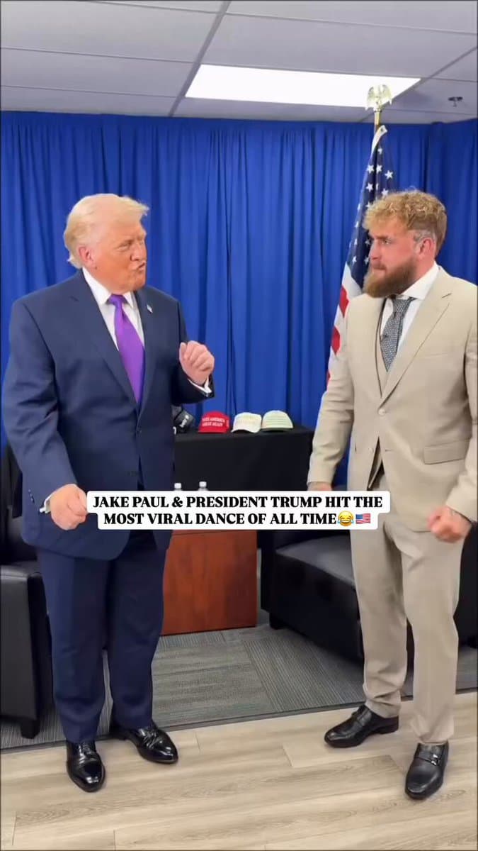 Logan Paul Performs Bizarre Dance With Former President At Convention