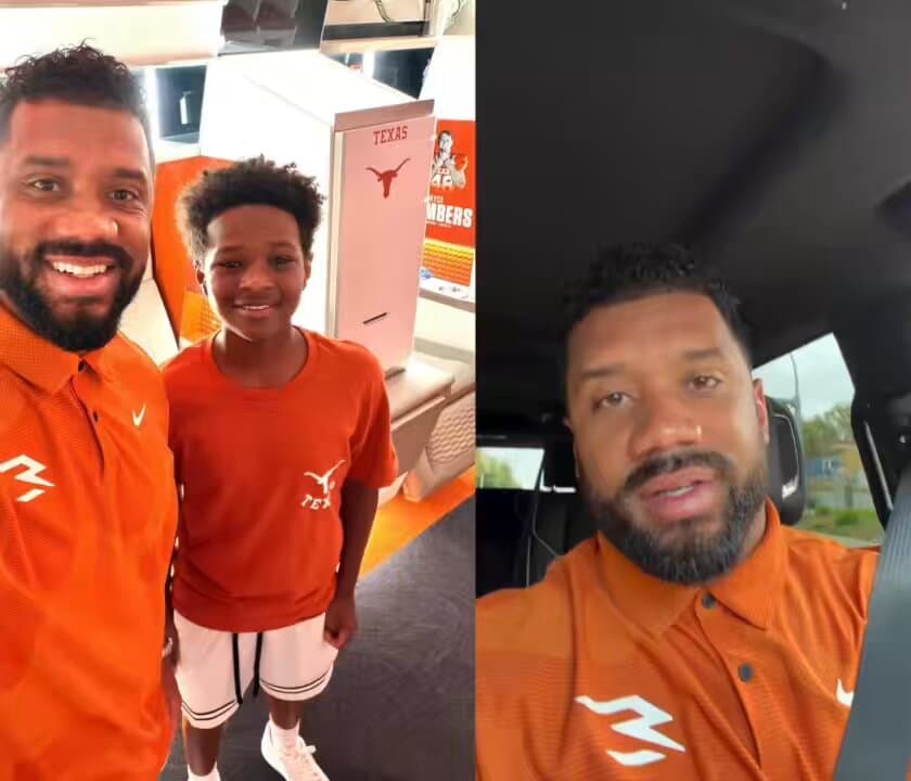 Russell Wilson's Stepson Makes NFL Debut In Heartwarming Family Moment