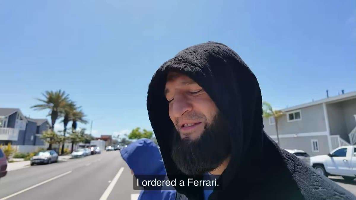 Khamzat Chimaev Bought A Ferrari He Has Never Even Driven Before