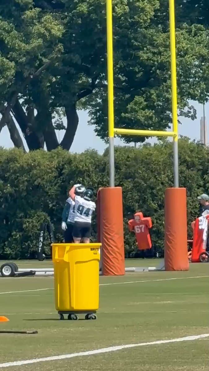 Nigerian Rookie Defensive Tackle Collapses During Practice, Teammates Rush To Assist