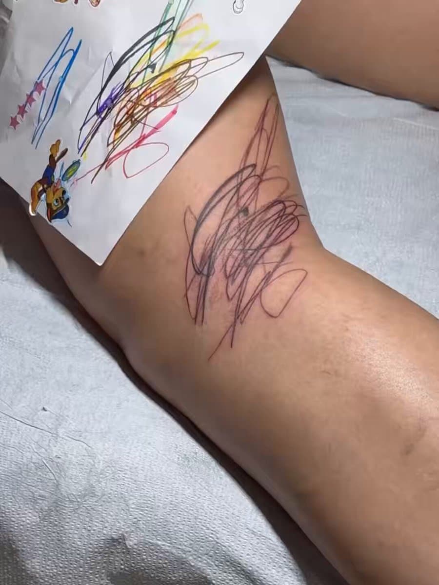 Rihanna Lets Her Toddlers Become Tattoo Artists For New Ink