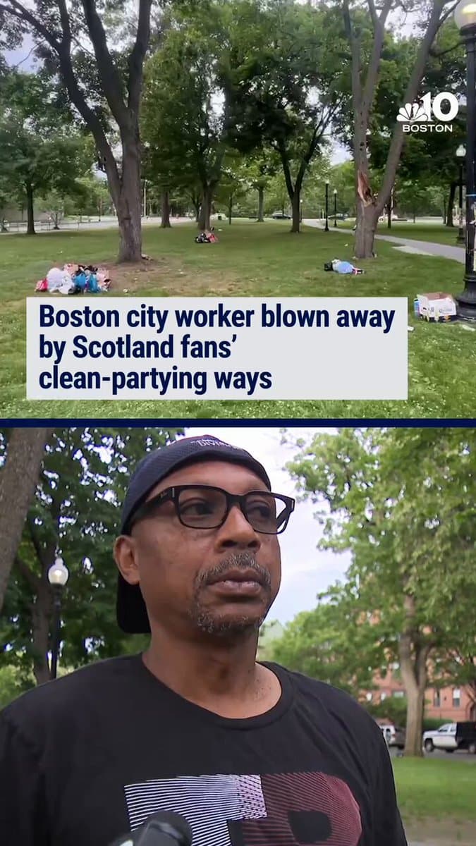 Boston City Worker Reveals 2,000 Scotland Fans Cleaned Up Entire Stadium
