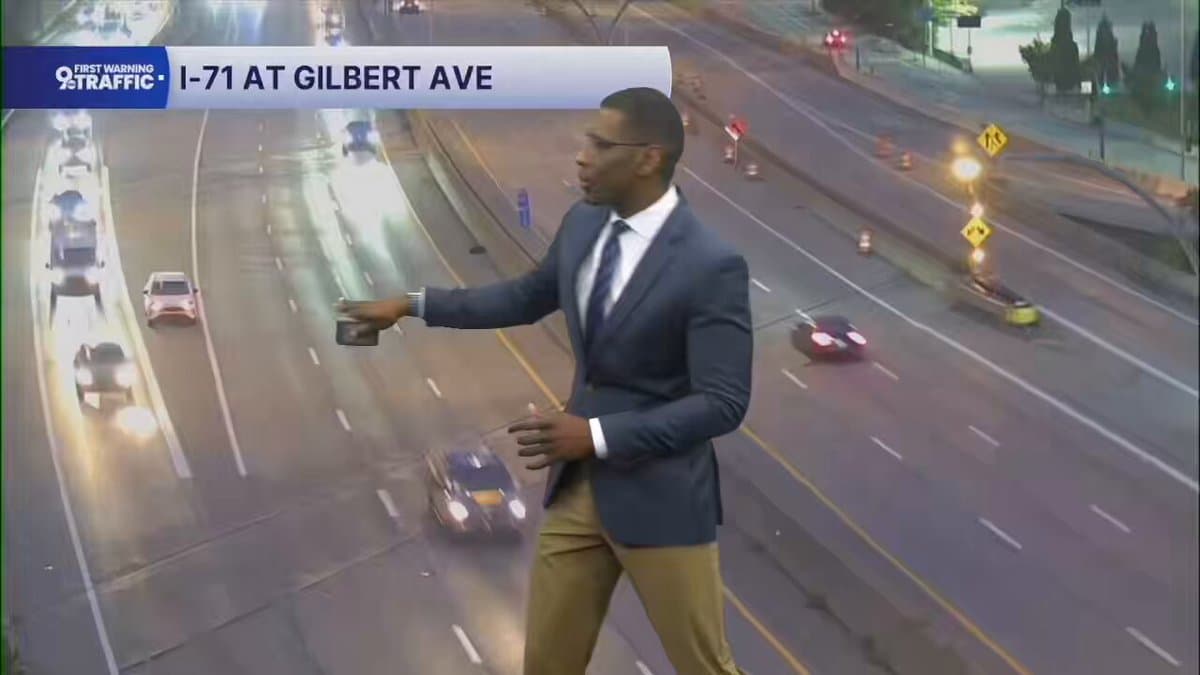 Tragic Highway Wreck Caught Live During News Traffic Update
