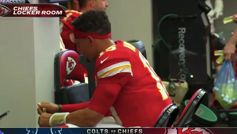 Fans Accuse Patrick Mahomes Of Drinking During Wild Pregame Routine