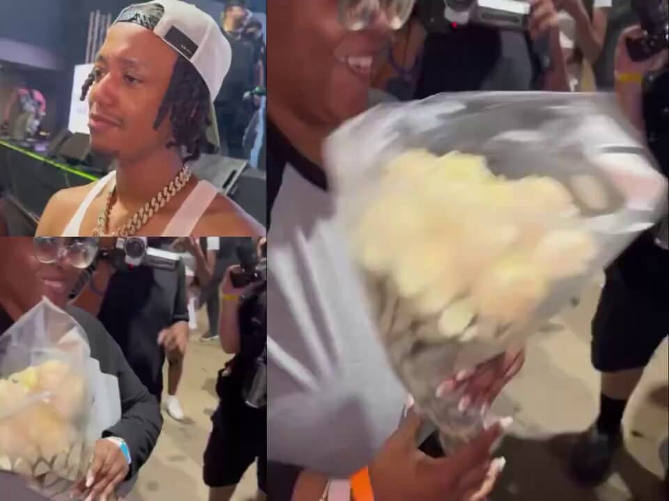 Skilla Baby Stunned By Fan's Unusual Gift At Meet And Greet