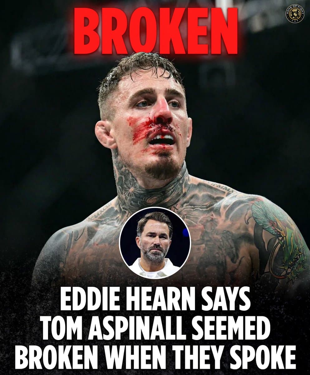 Eddie Hearn Reveals Tom Aspinall Appeared Emotionally Shattered During Recent Encounter