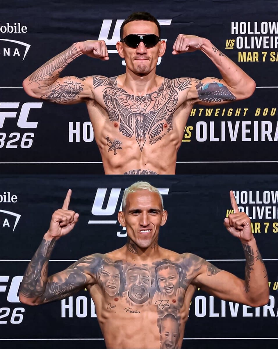 UFC Stars Holloway And Oliveira Successfully Hit Weight For Lightweight Showdown