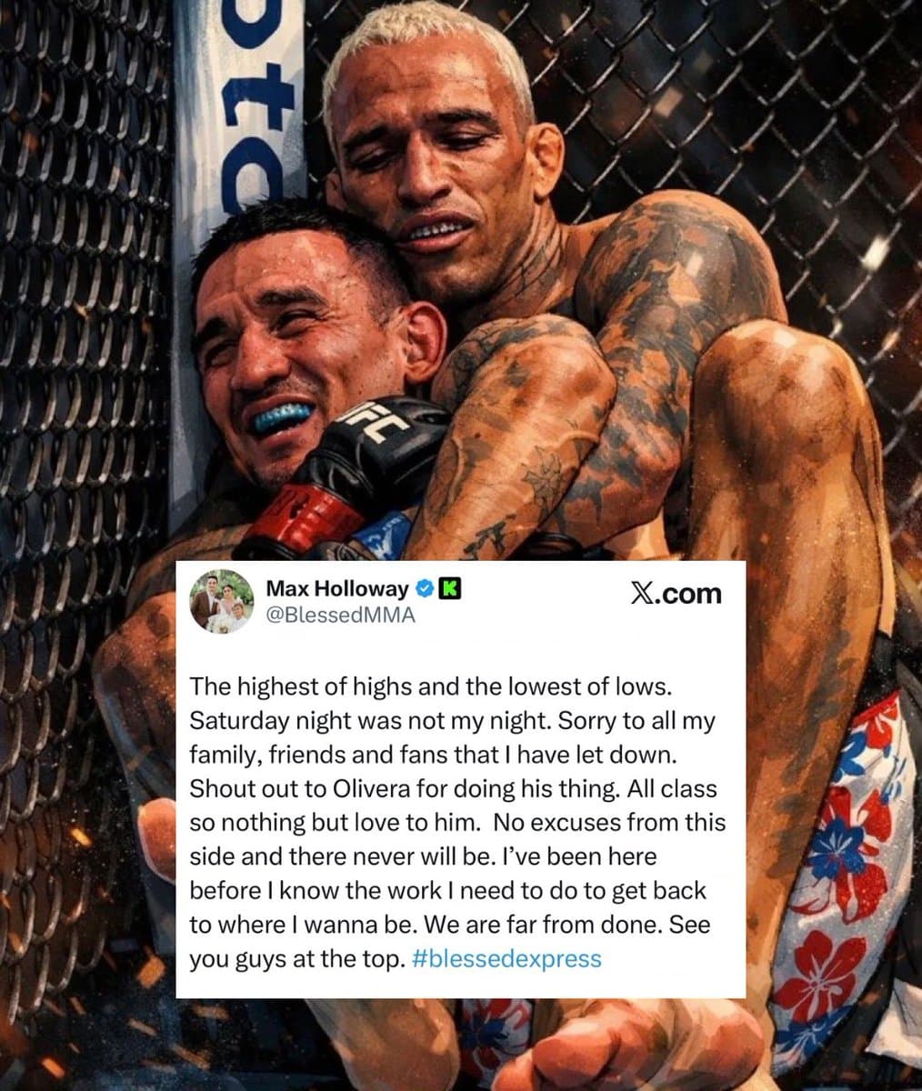 Max Holloway Breaks His Silence On Shocking UFC Defeat