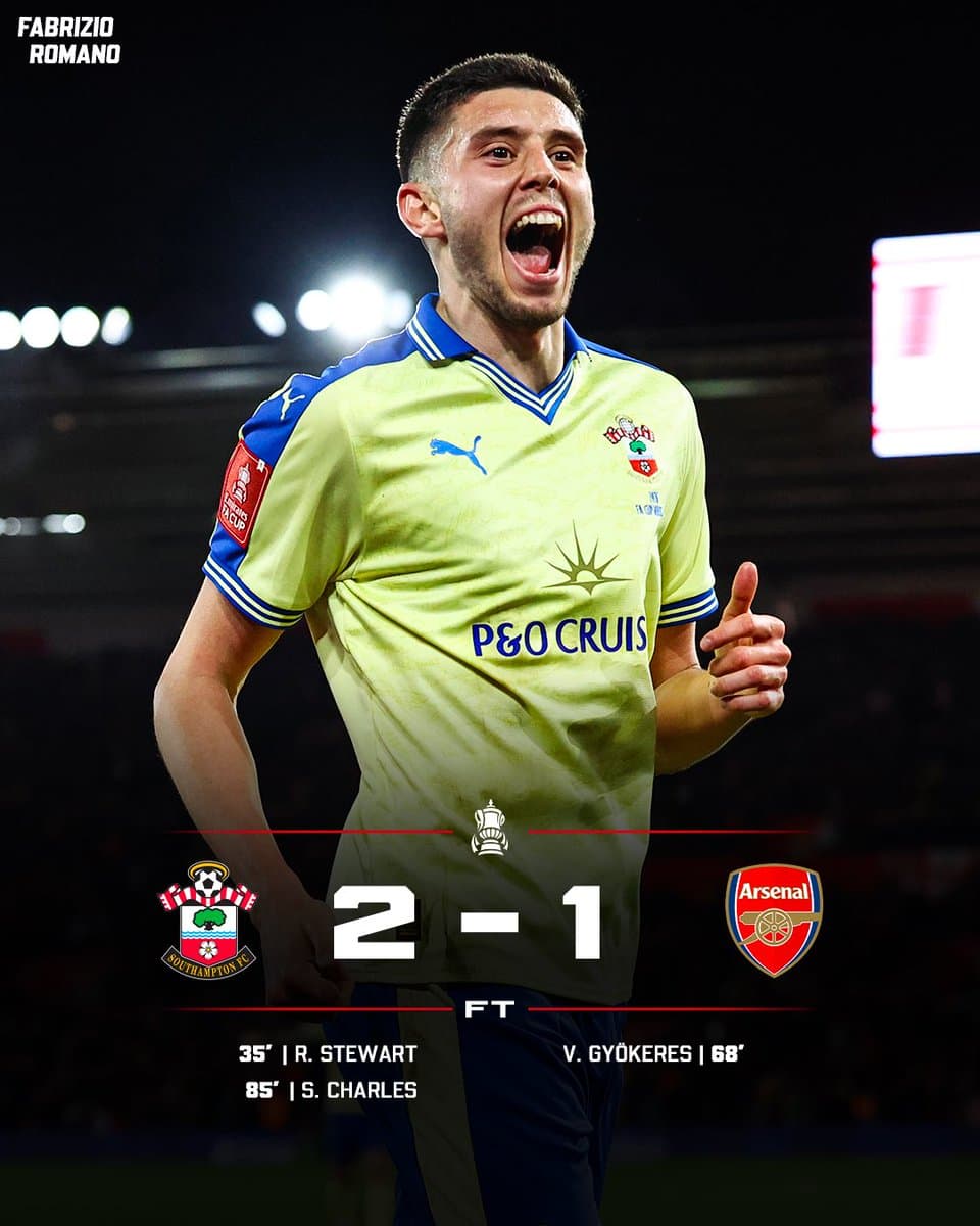 Arsenal Suffer Shocking FA Cup Exit In Stunning Home Defeat