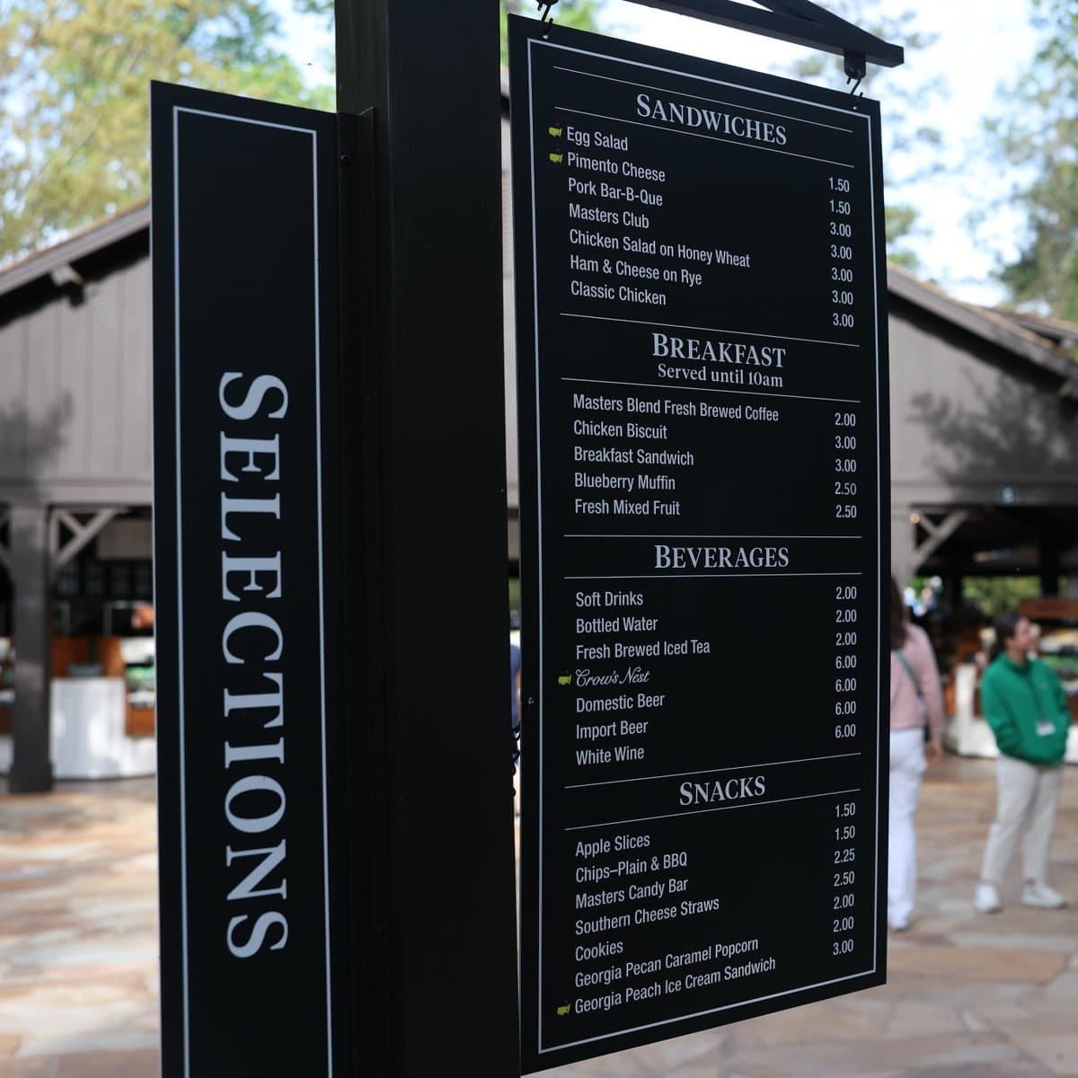 You Won't Believe The New Menu At The Masters In 2026