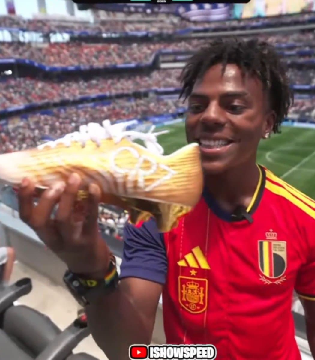 IShowSpeed Receives Priceless Ronaldo Boots In Shocking Handoff
