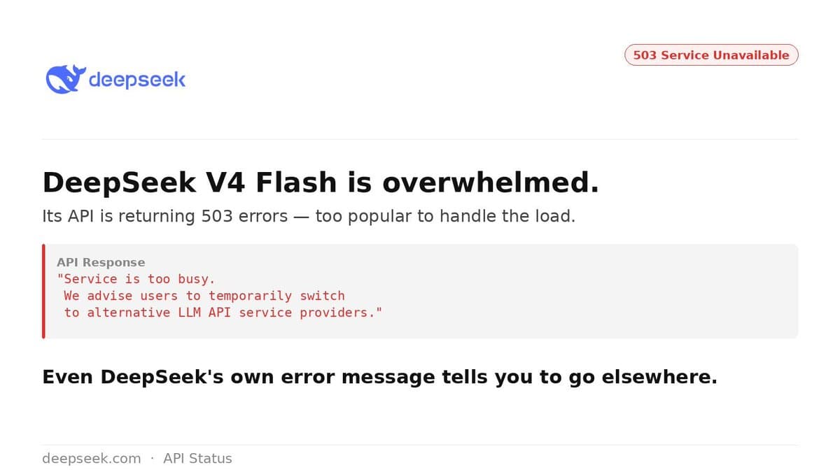 Deepseek’s New AI Model Crashes Under Sudden User Flood