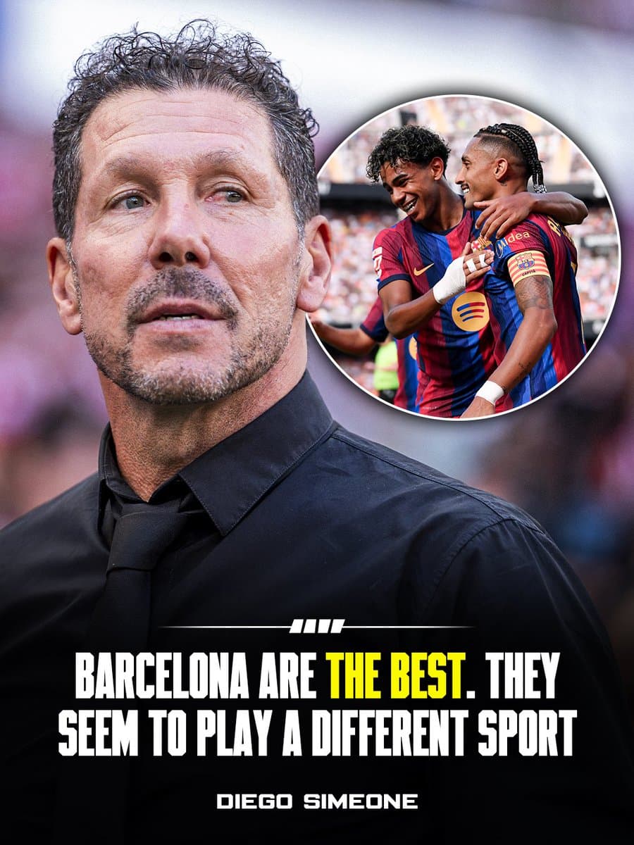 Simeone Claims Barcelona Are Playing A Different Sport