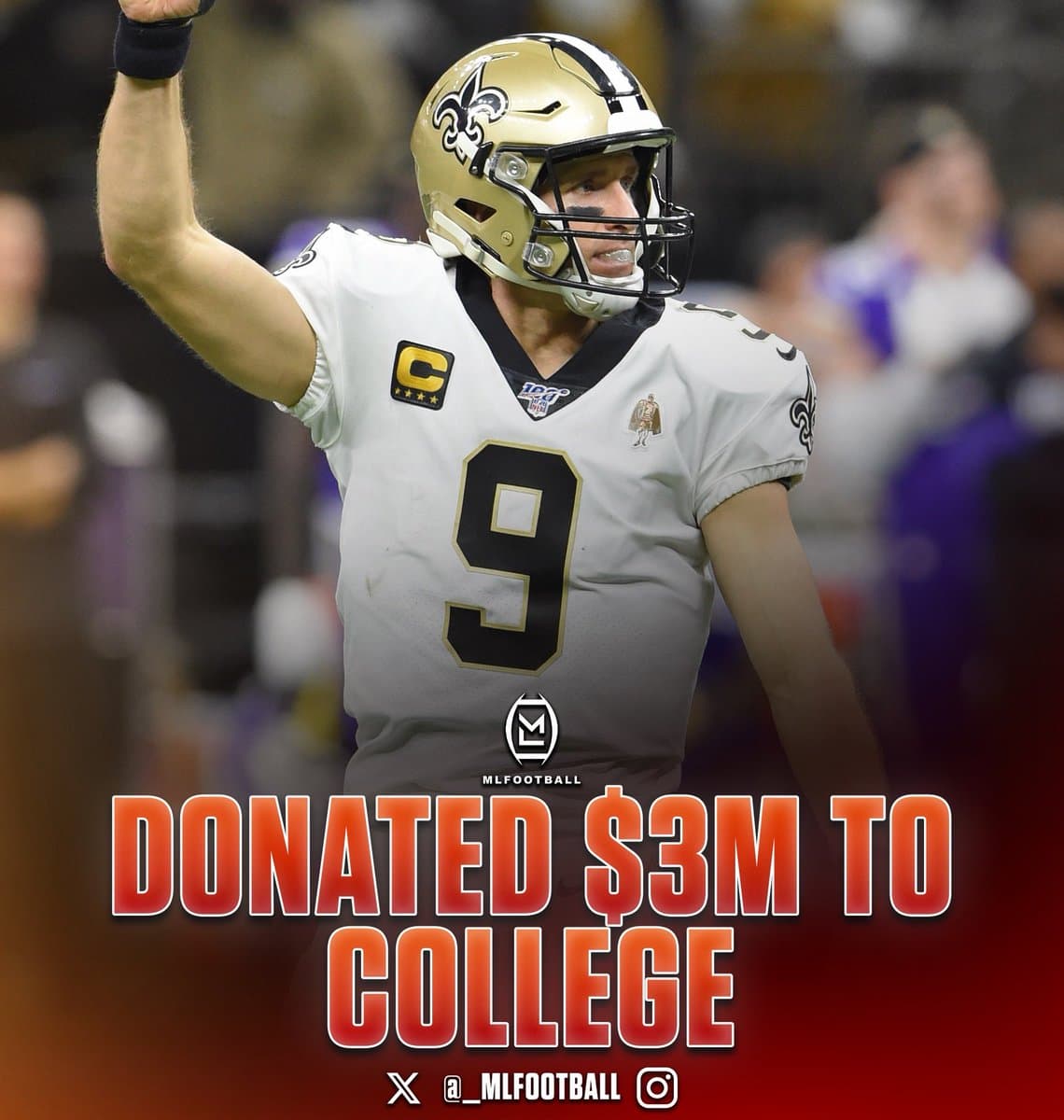 Drew Brees Secretly Gave Away A Massive Fortune To Charity