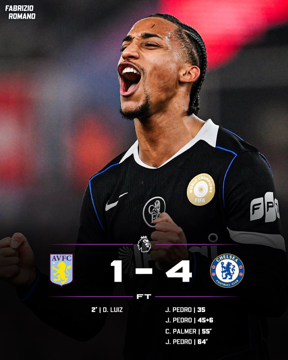 Chelsea Destroys Villa As João Pedro Dominates In Stunning Victory