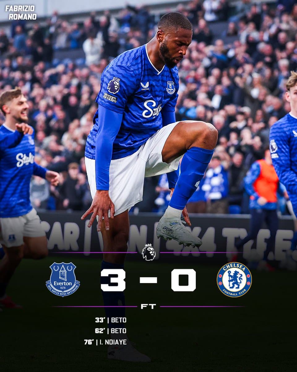 Chelsea Collapse In Shocking Defeat To Surging Everton