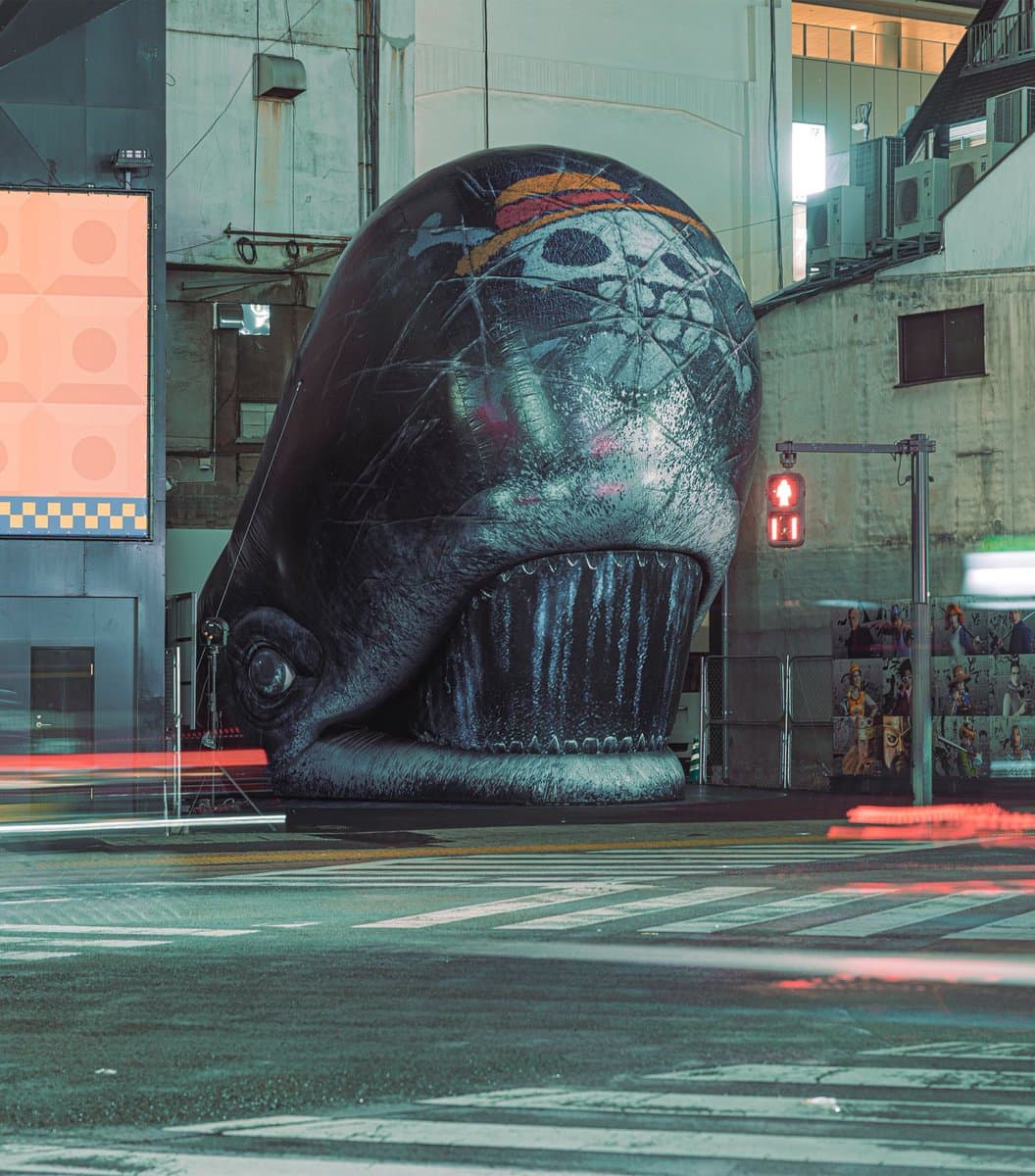 Netflix Builds A Real-Life Giant Whale In The Heart Of Tokyo