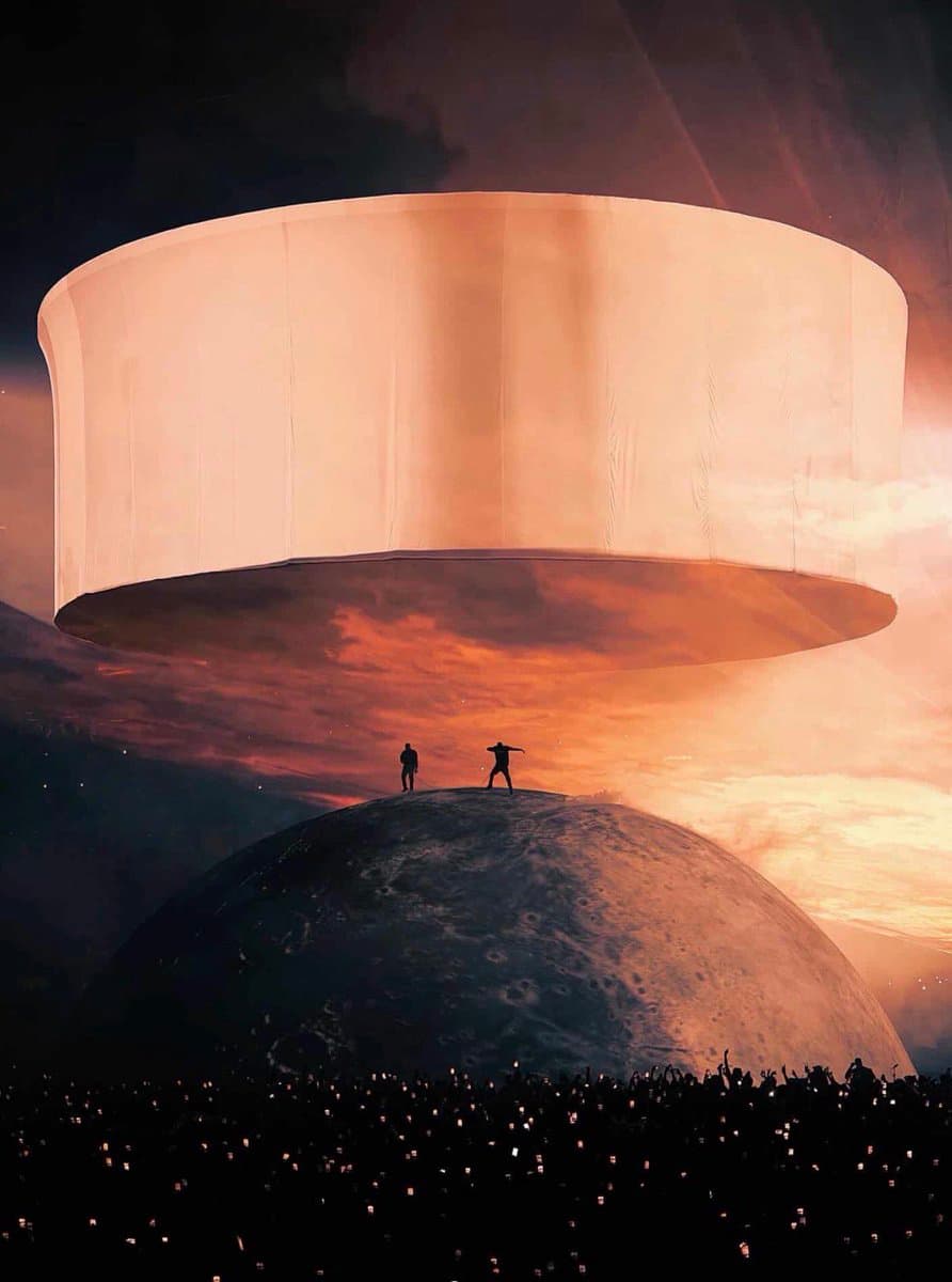 Kanye West's Latest Concert Features A Stunning Visual Spectacle