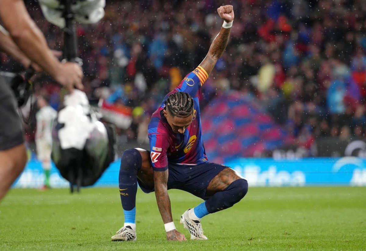 Raphinha Reveals Gradual Transition To Striker Role At Barcelona